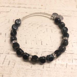 Alex & Ani Black Beaded Bangle!